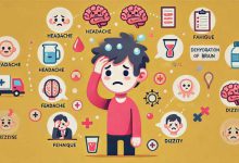 کم شدن آب دور مغز