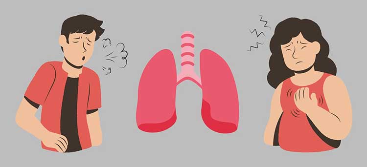 تپش قلب و تنگی نفس و سرفه