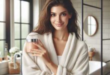 طرز استفاده از اسکراب بدن در حمام برای خانم ها