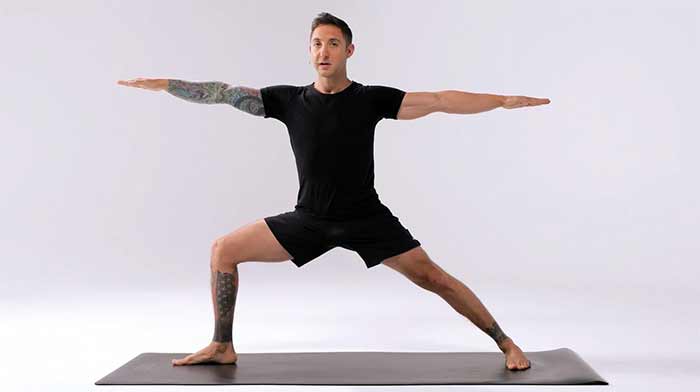 حالت جنگجو ۲ (Virabhadrasana II - Warrior II)