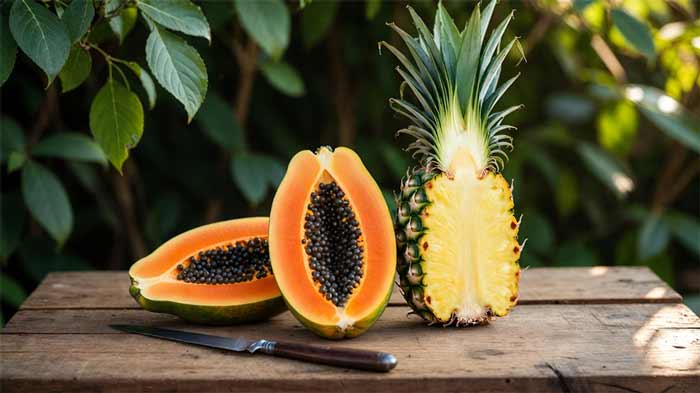 ماسک آنزیمی پاپایا تازه + بروملین طبیعی